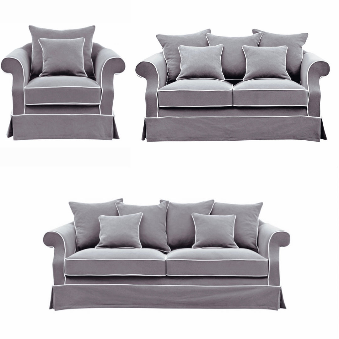 Ayla Hamptons Armchair Grey
