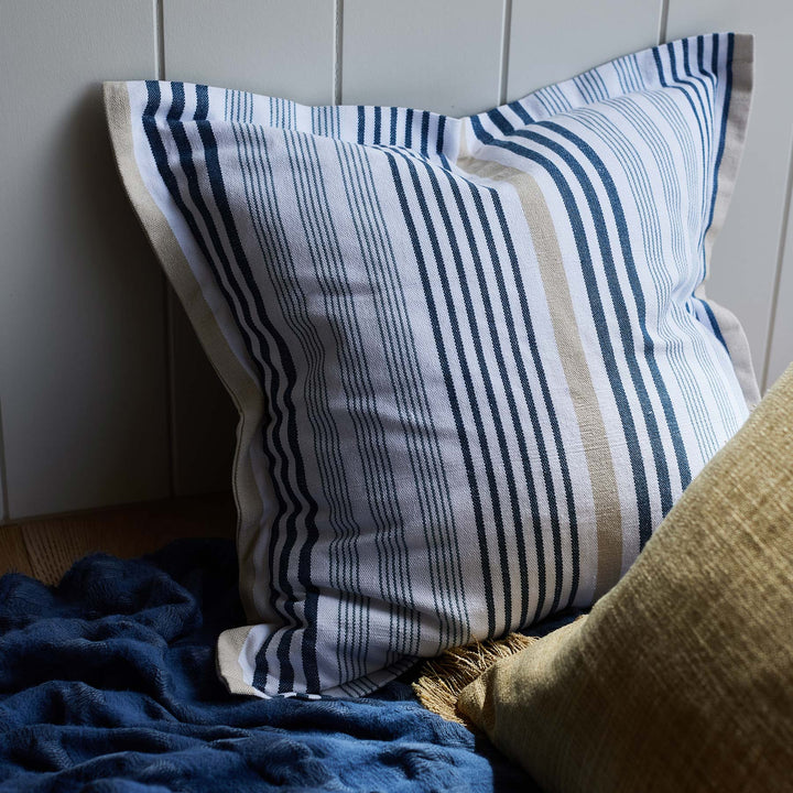 Hamptons Cape Cod Blue Stripe Cushion