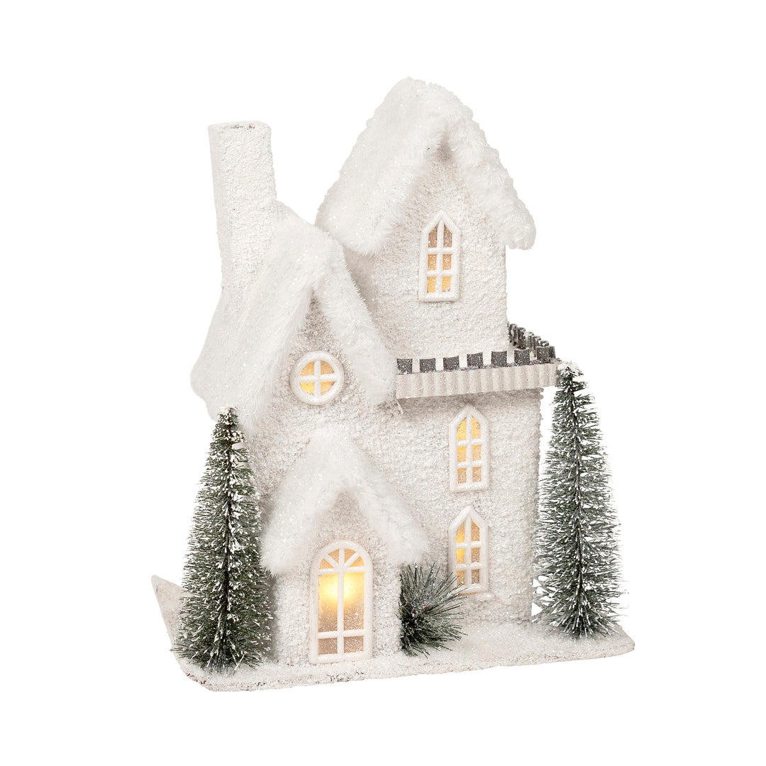 White Fur Christmas House