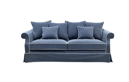 Ayla Hamptons 3 Seater Sofa Navy