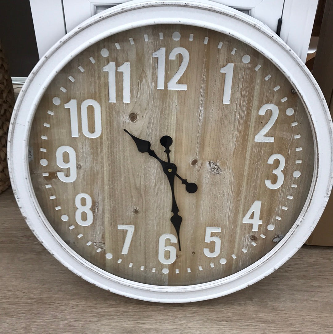 Hamptons Framed Glass Clock
