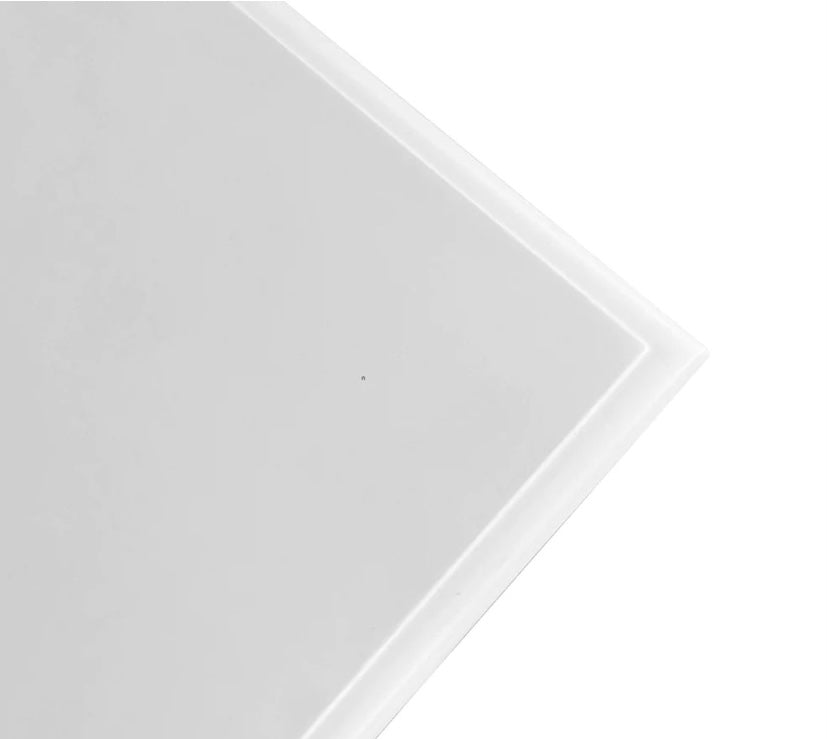 Sorrento White Bedside With Cross Legs