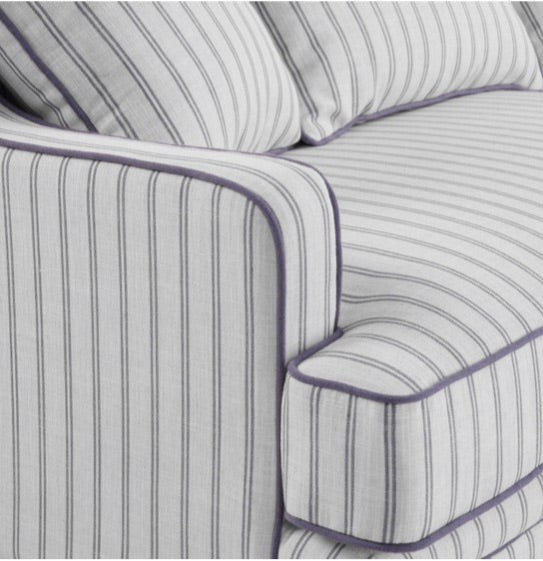 Hudson Pinstripe 3 Seater Sofa