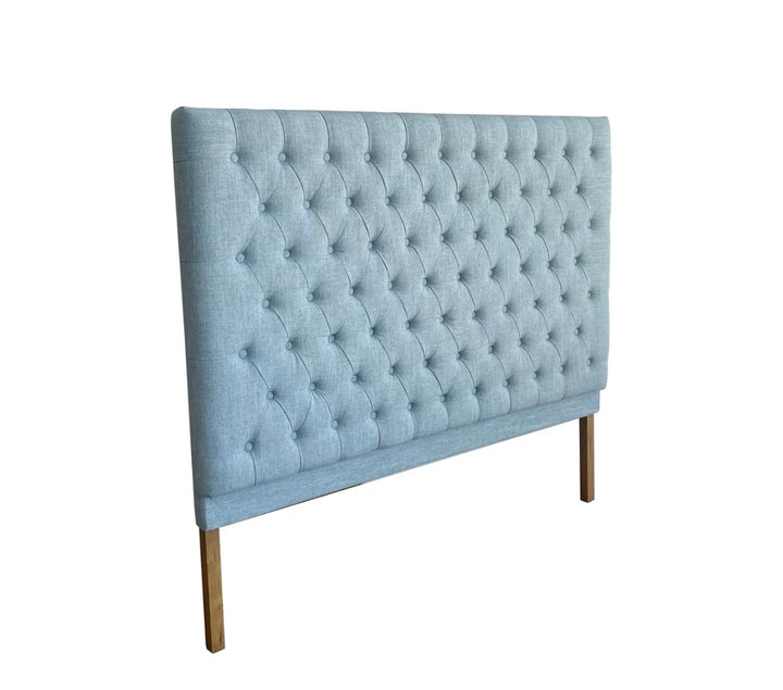 Duck Egg Buttoned Bedhead King