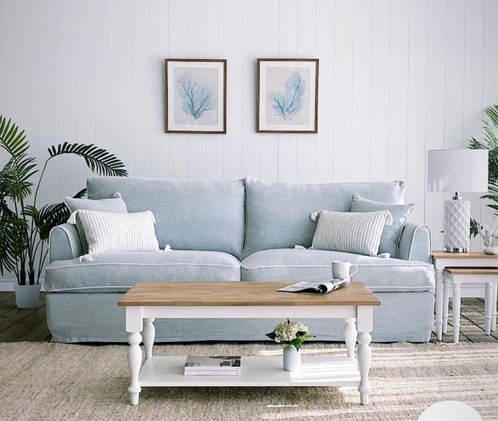 Hampton 4 Seater Sofa Duck Egg