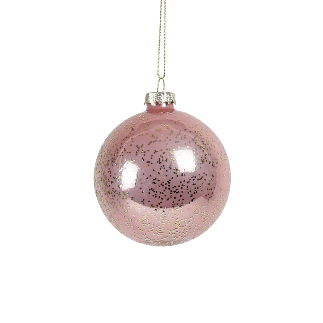 Glass Ball Dark Dusky Pink