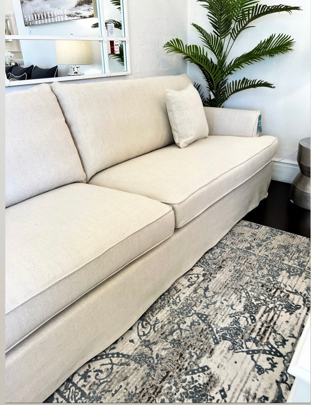 Hampton 4 Seater Sofa Beige