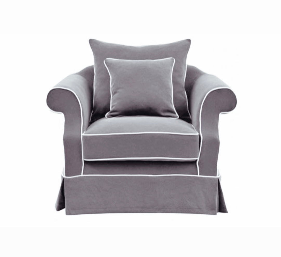 Ayla Hamptons Armchair Grey