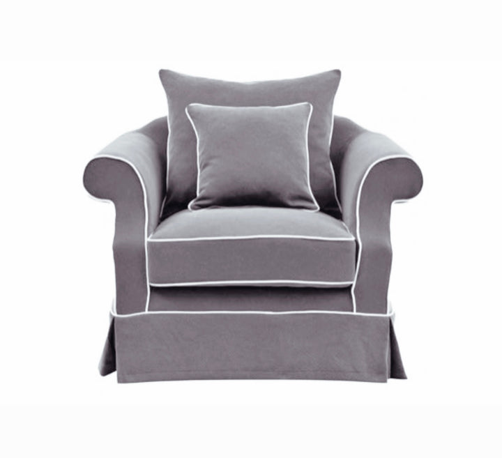 Ayla Hamptons Armchair Grey