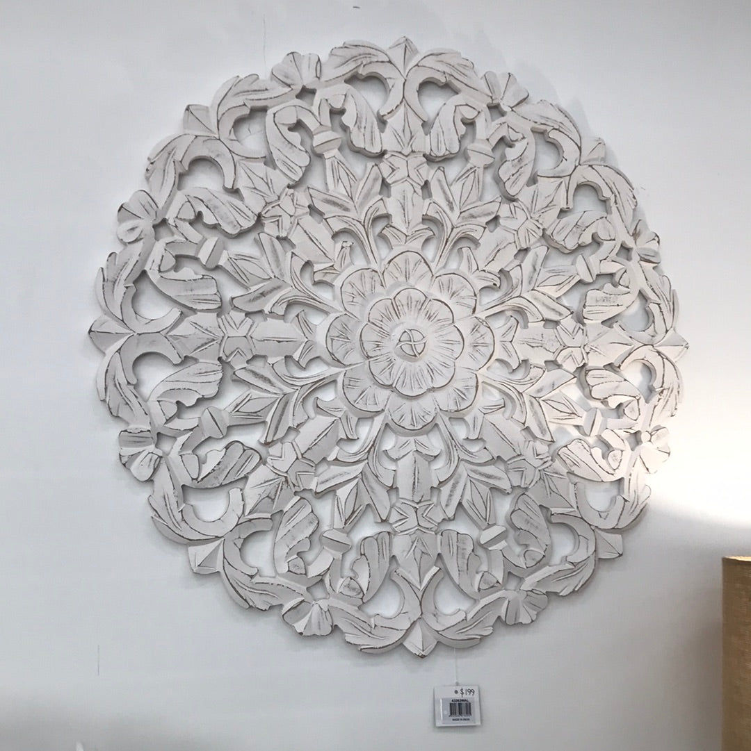 White Wash Wall Plaque