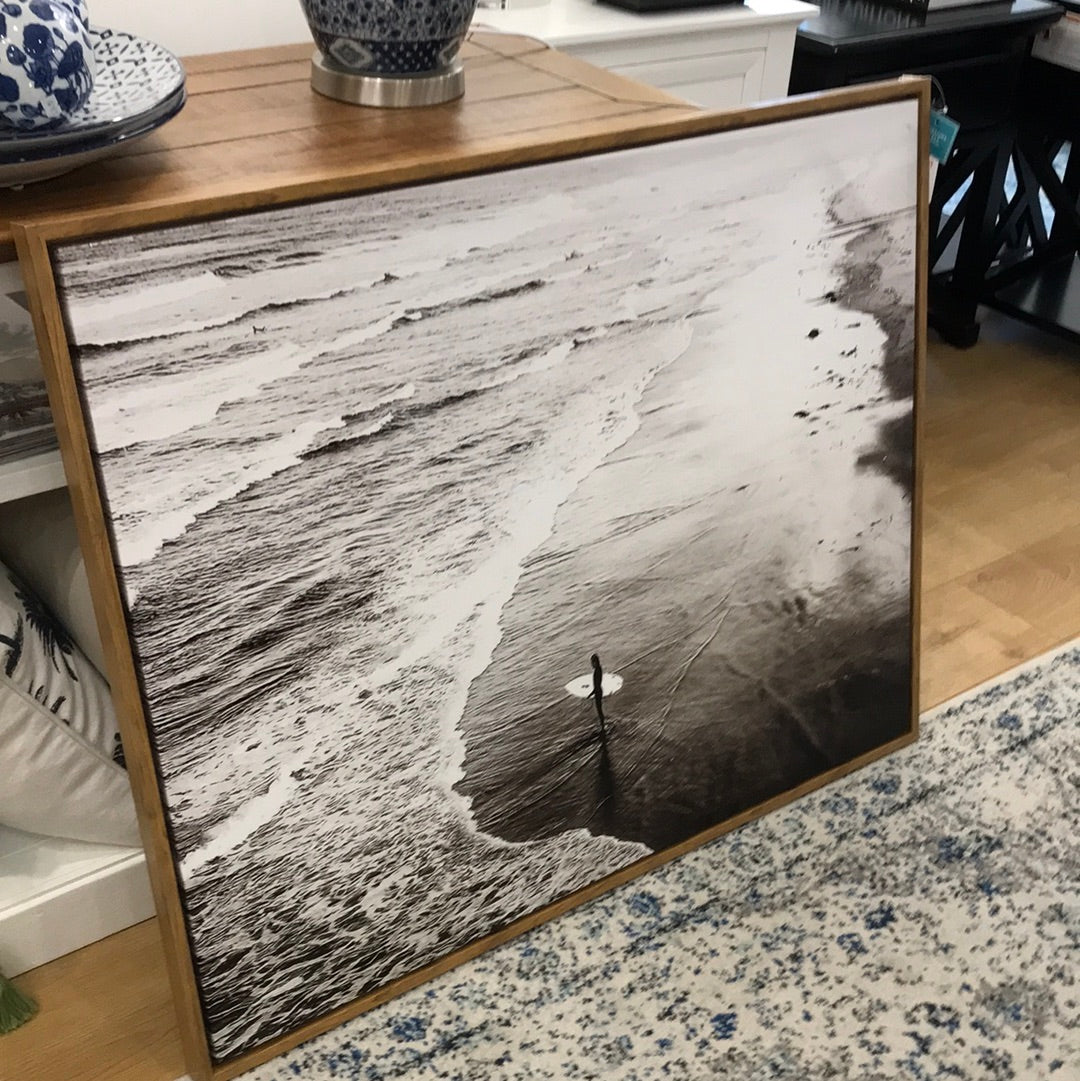 Framed canvas surfers