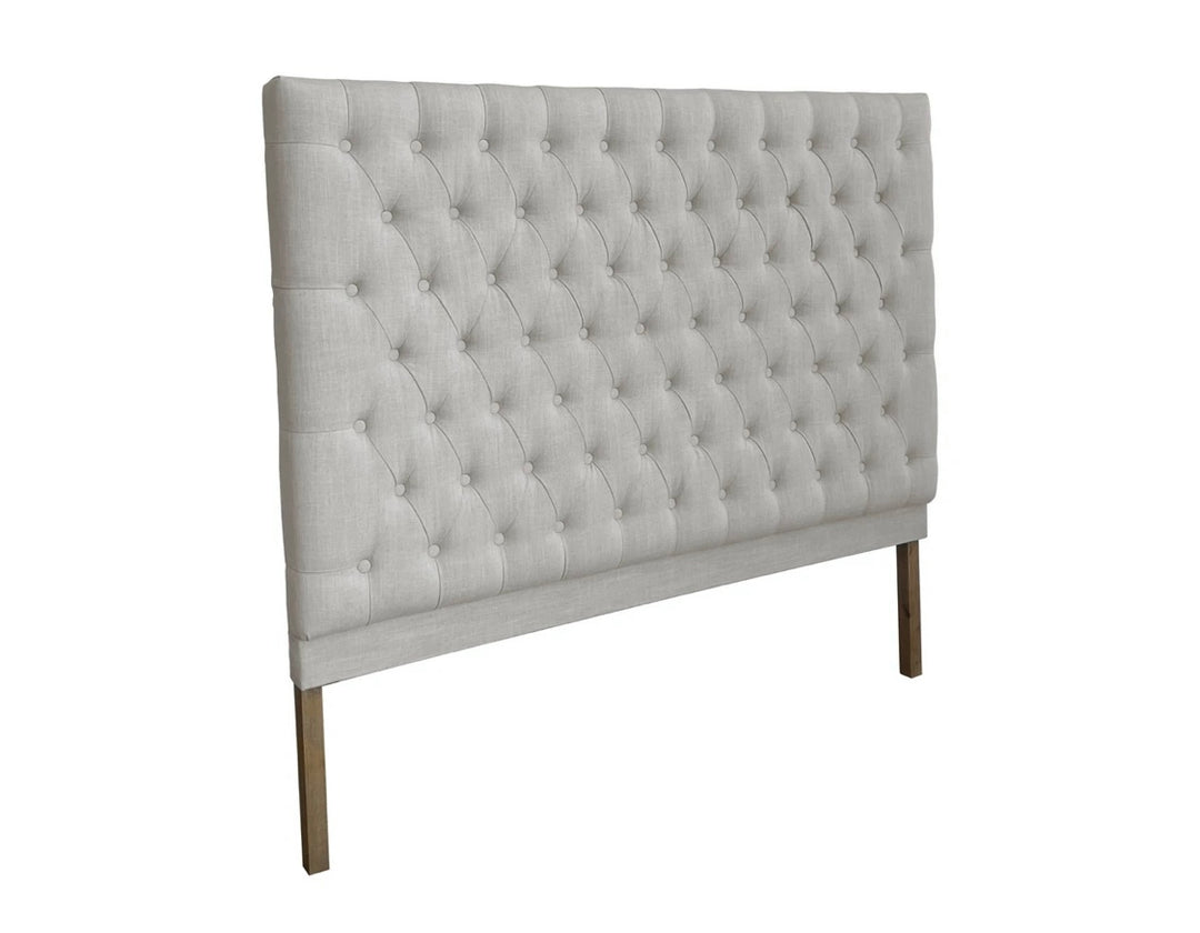 Hampton Beige Buttoned Bedhead King