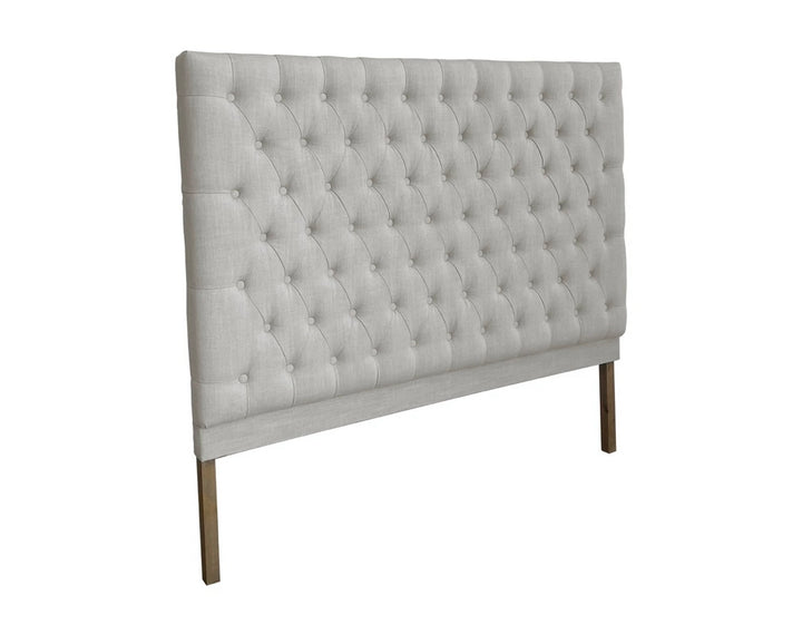 Hampton Beige Buttoned Bedhead King