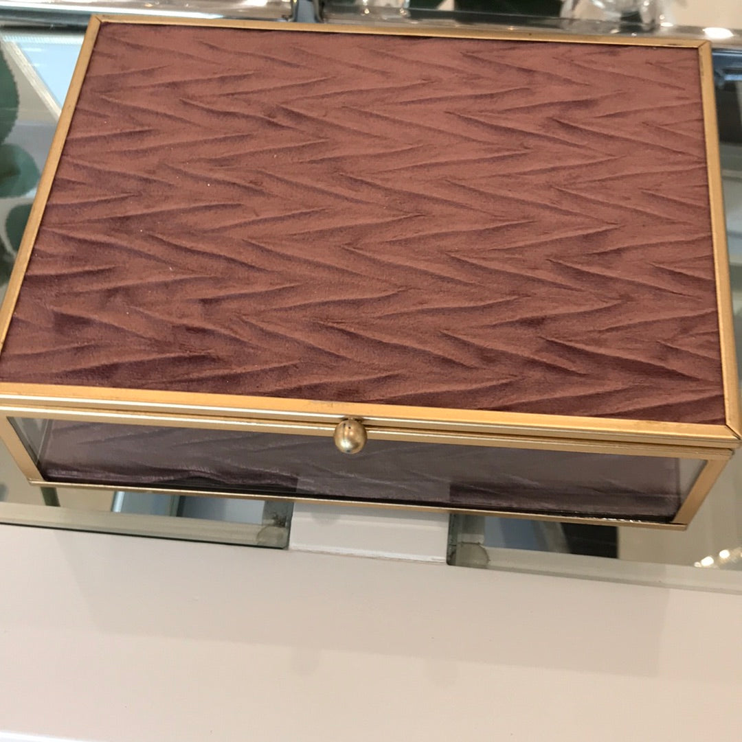 Georgie Pink Trinket Box Large