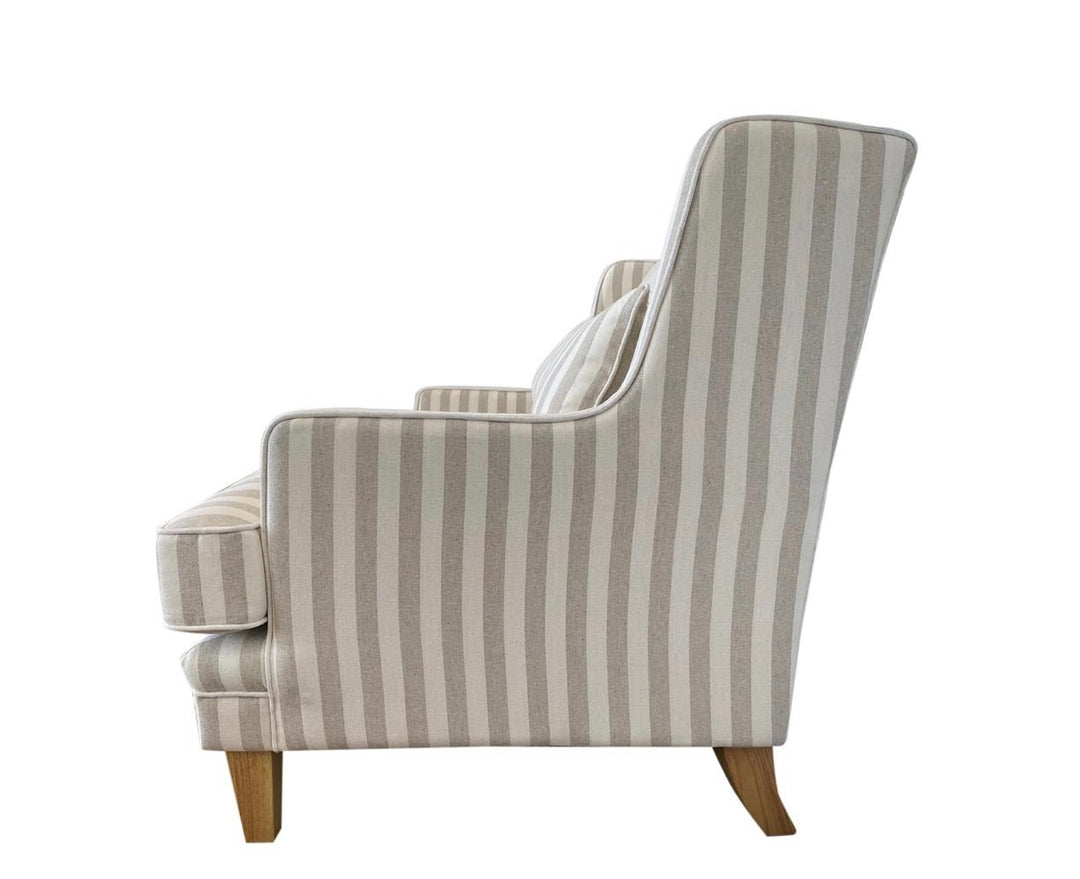 Hudson 2 Seater Sofa Natural Stripe