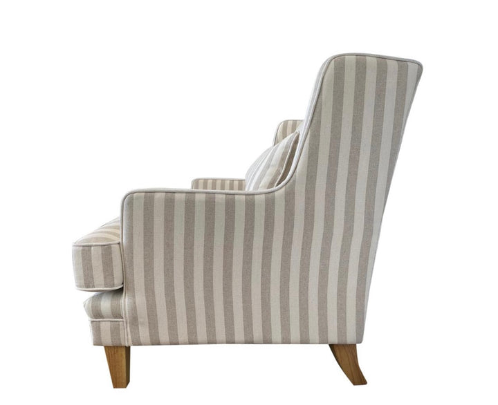 Hudson 2 Seater Sofa Natural Stripe