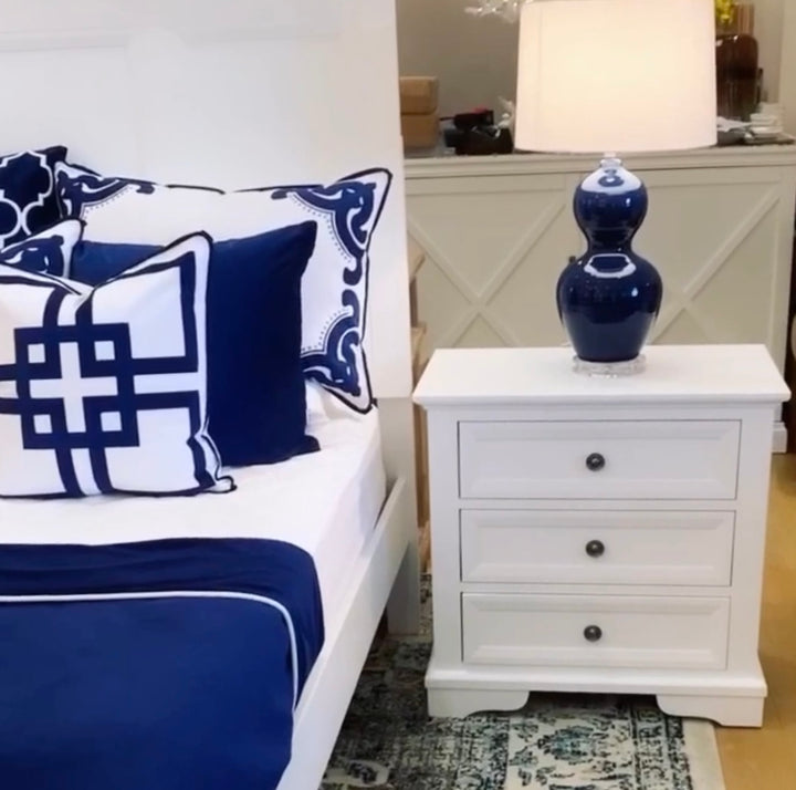 Sorrento 3 Drawer Bedside