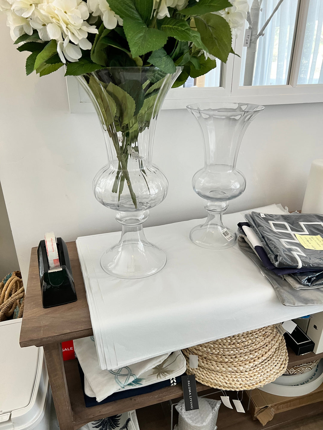 Fluted Glass Vase Small