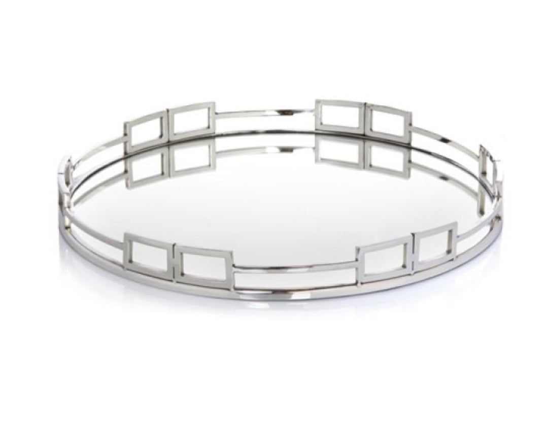 Round Double Buckle Tray