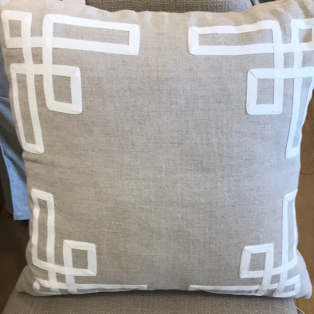 Hamptons Linen Sand Thea Cushion