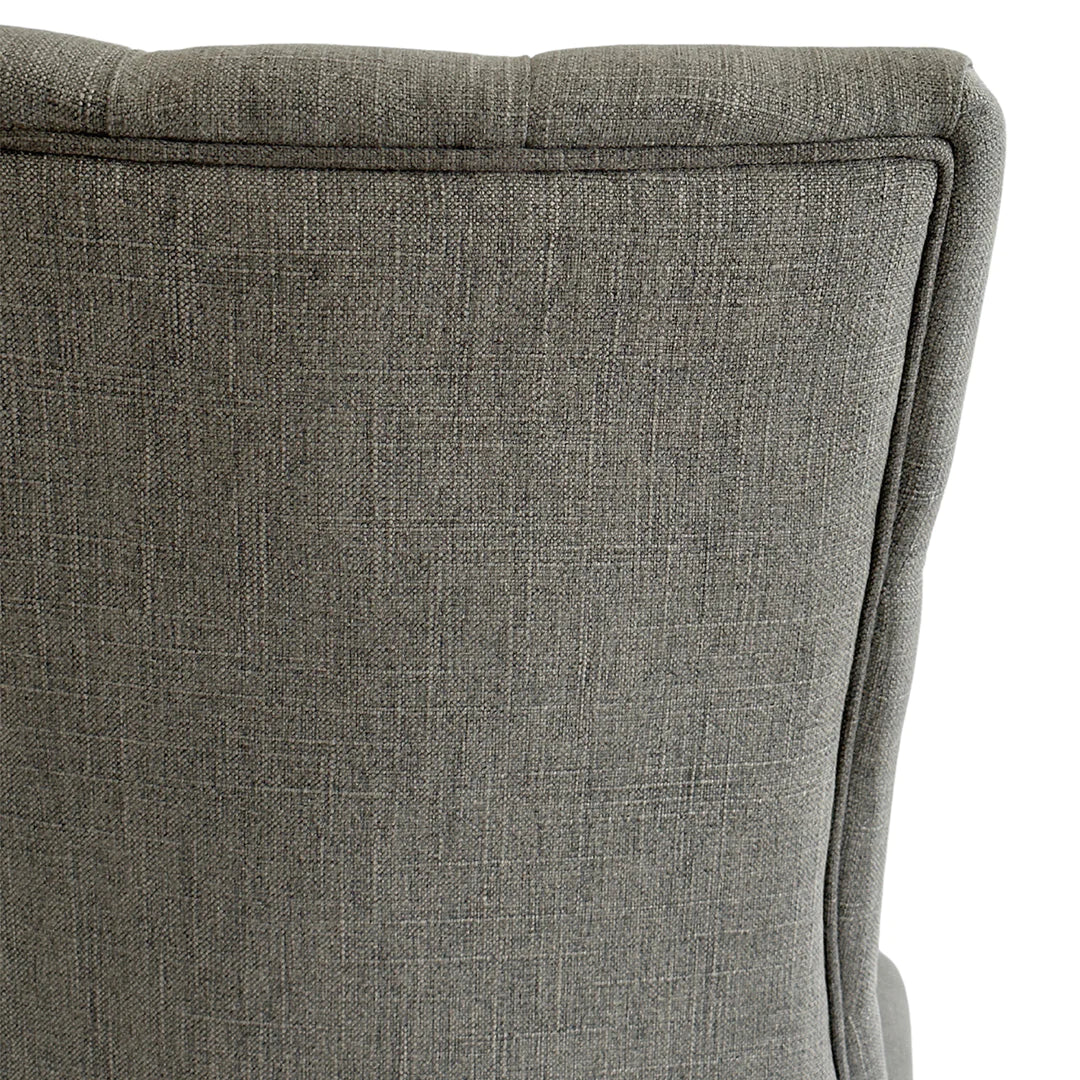 Storm Grey Linen Dining Chair