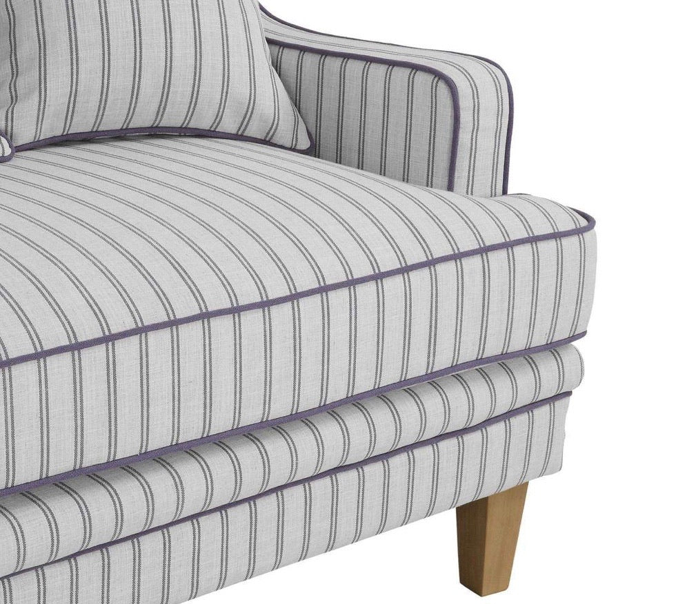 Hudson Pinstripe 3 Seater Sofa