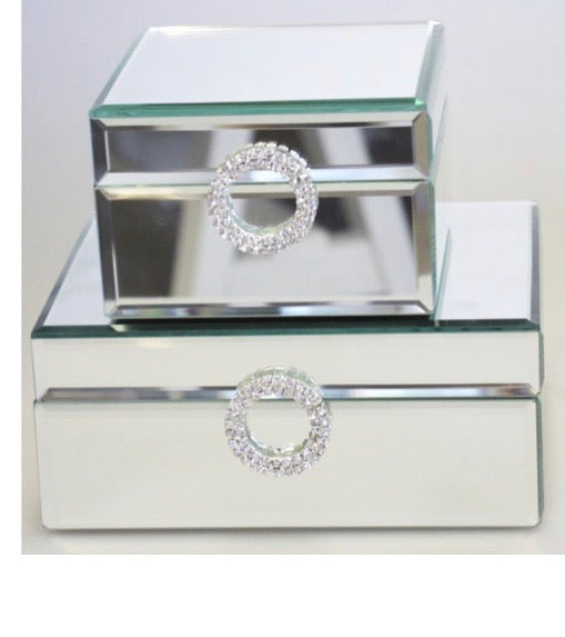 Crystal circle Jewelry Box Small