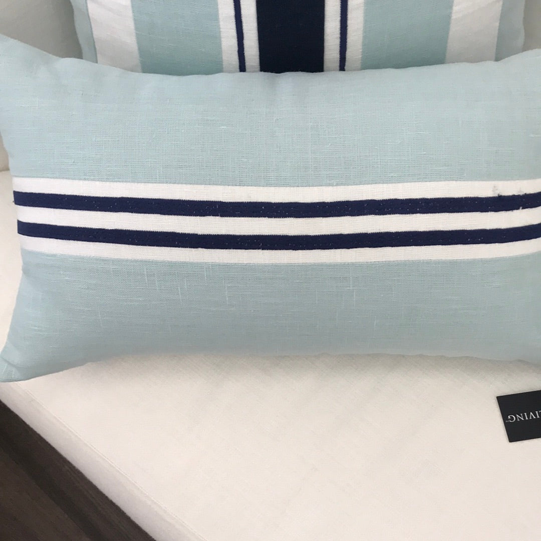 Hamptons Montauk Stripe Lumbar Cushion