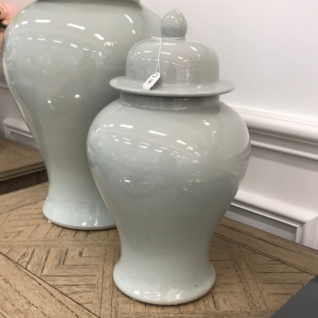 Duck Egg Ginger Jar Small