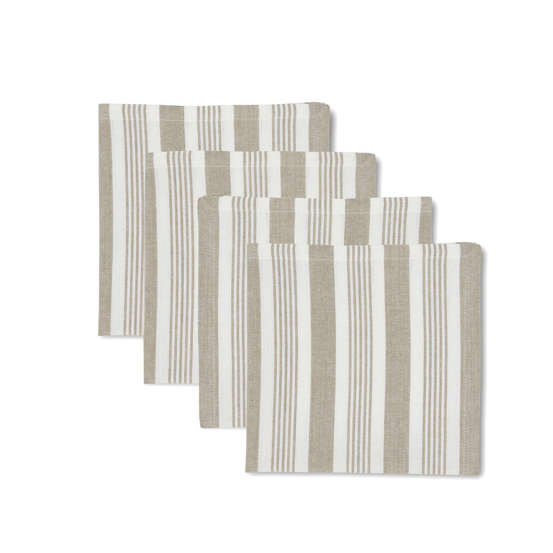 Oatmeal Stripe Napkin - Set Of 4