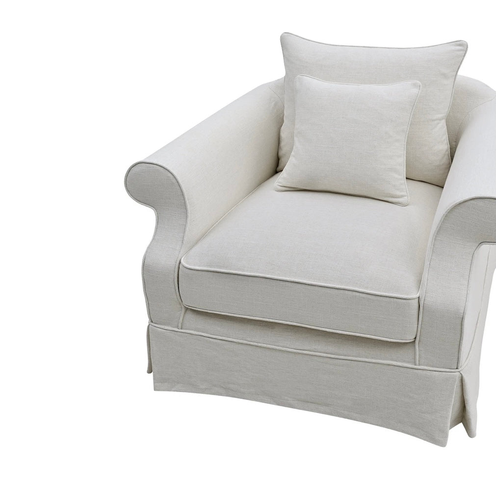 Ayla Hamptons Armchair Ivory