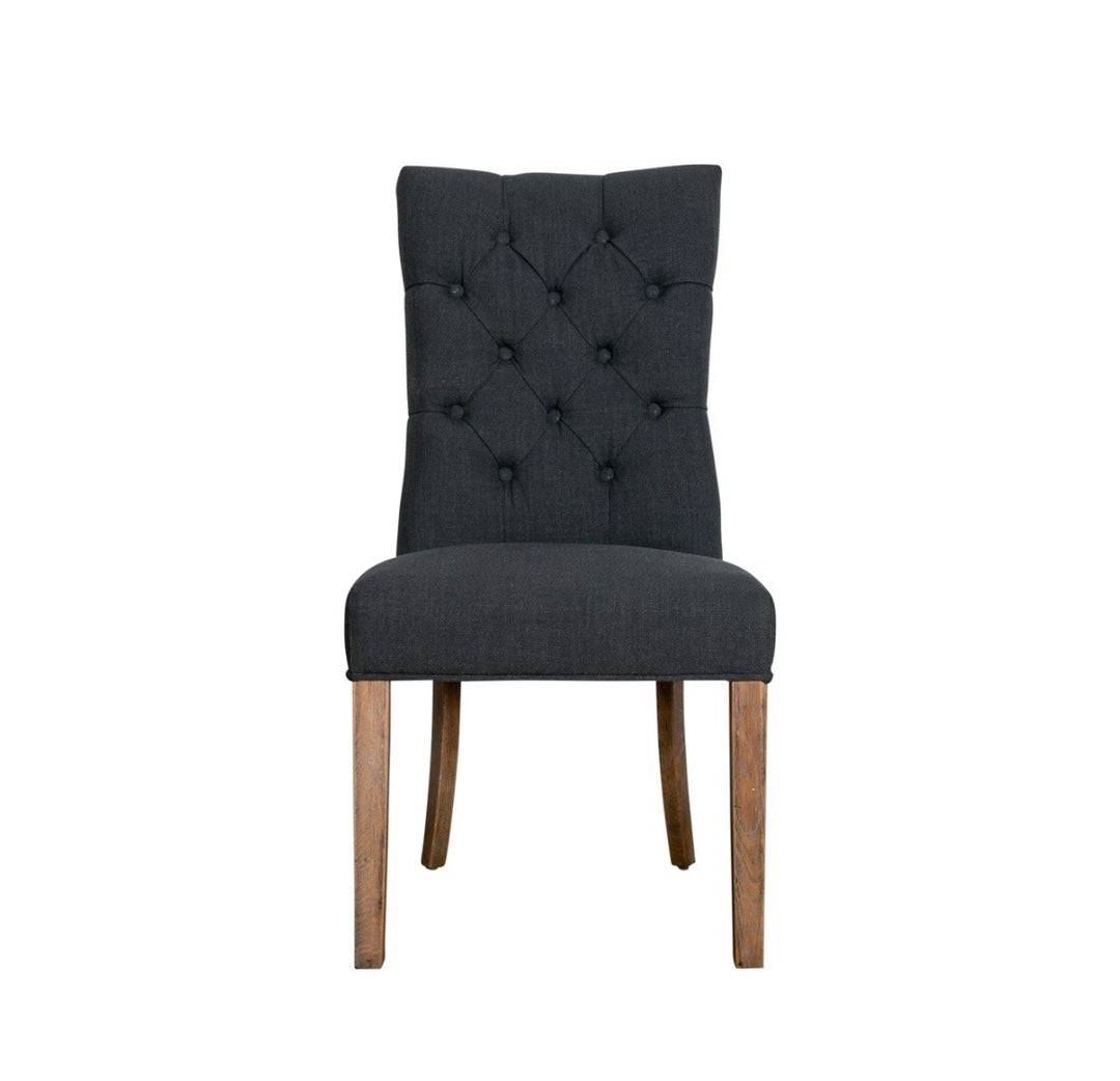 Hampton Charcoal Linen Dining Chair