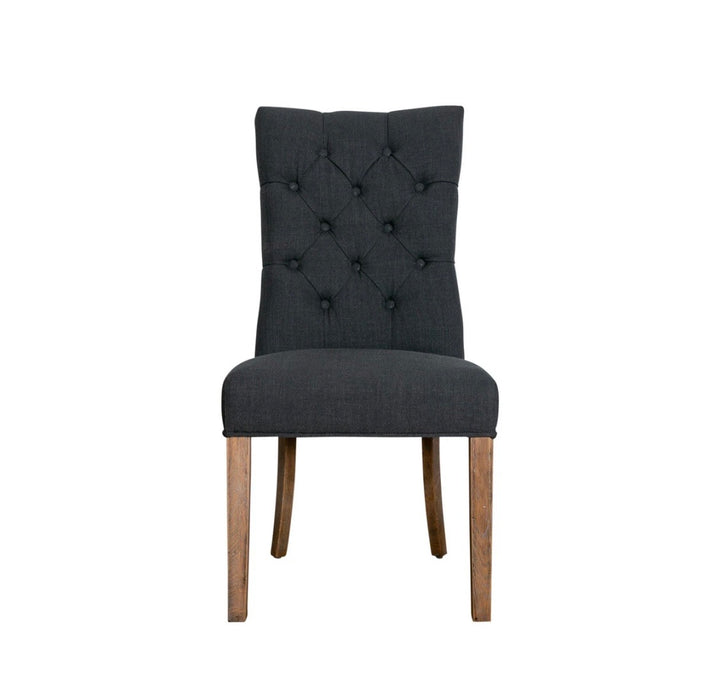 Hampton Charcoal Linen Dining Chair