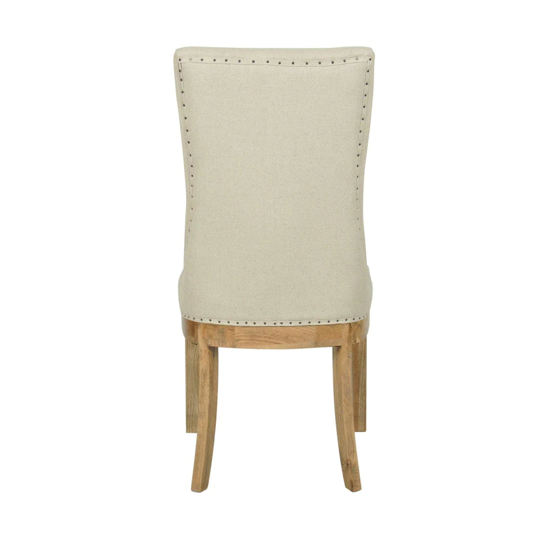Hampton Oakwood Linen Dining Chair
