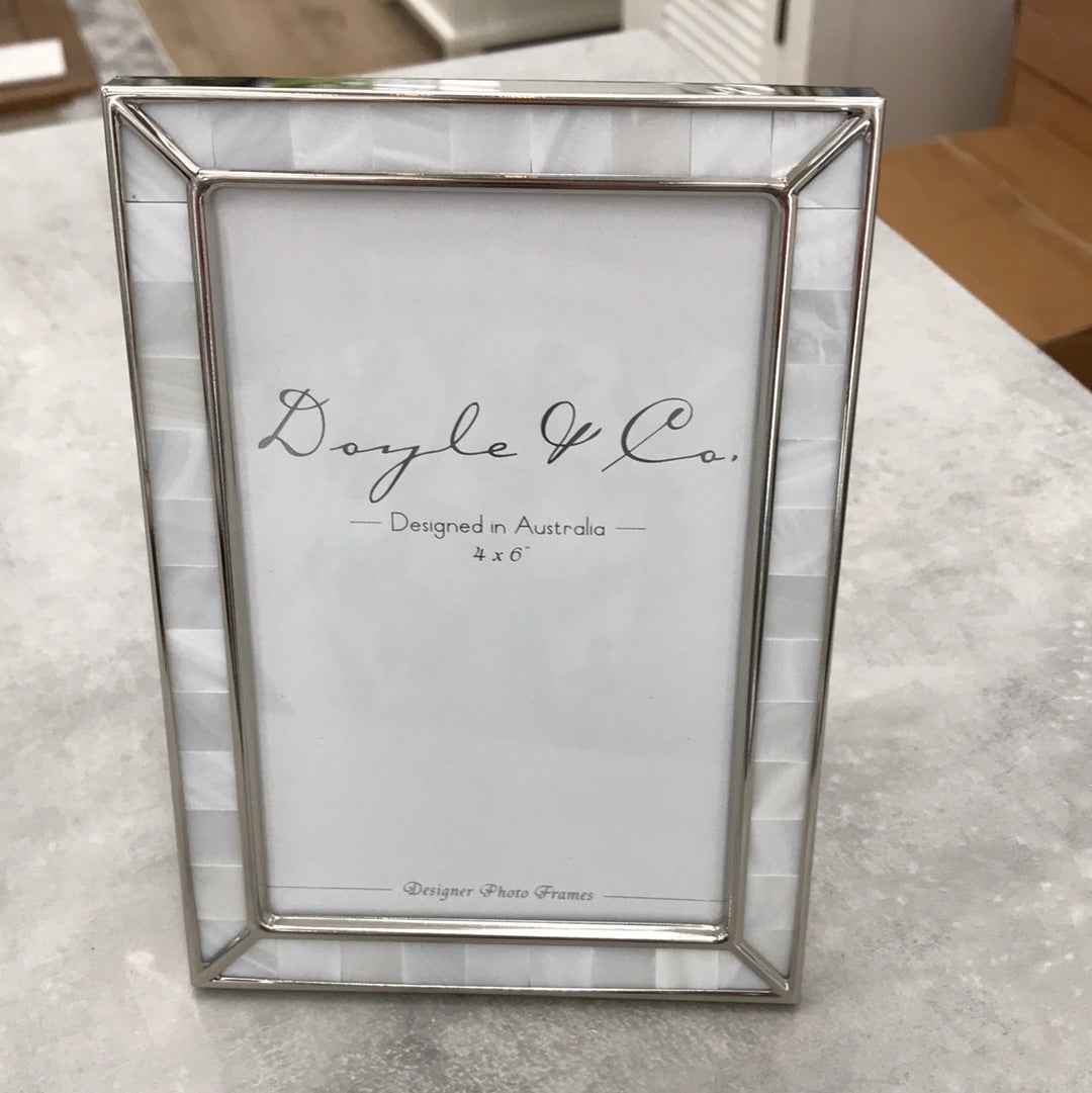 SLV PLTD w/MOTHER OF PEARL FRAME 4x6