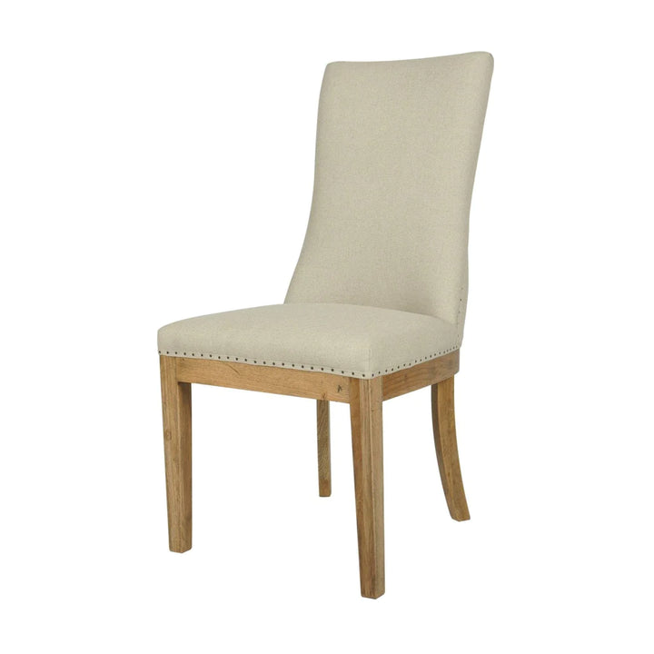 Hampton Oakwood Linen Dining Chair