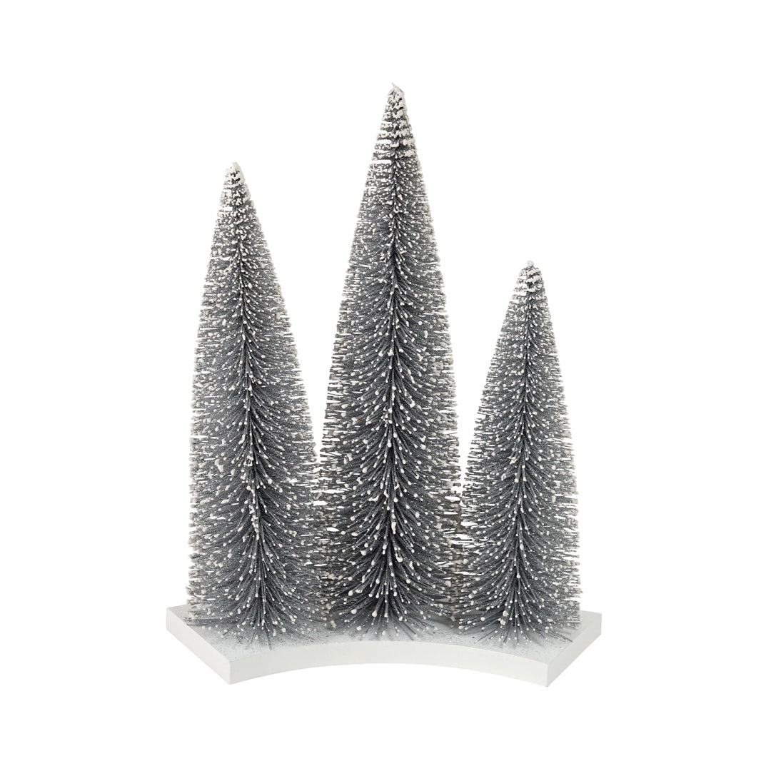 PVC Trio of Trees Silver