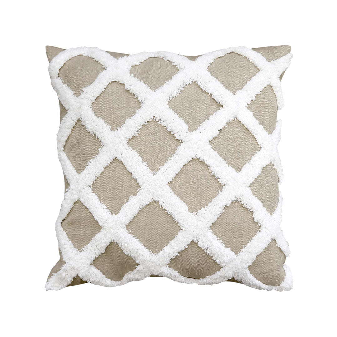 Hamptons Derby Ochre Check Cushion