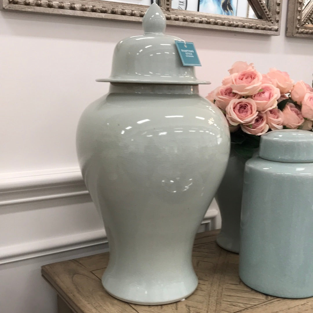 Duck Egg Ginger Jar Large