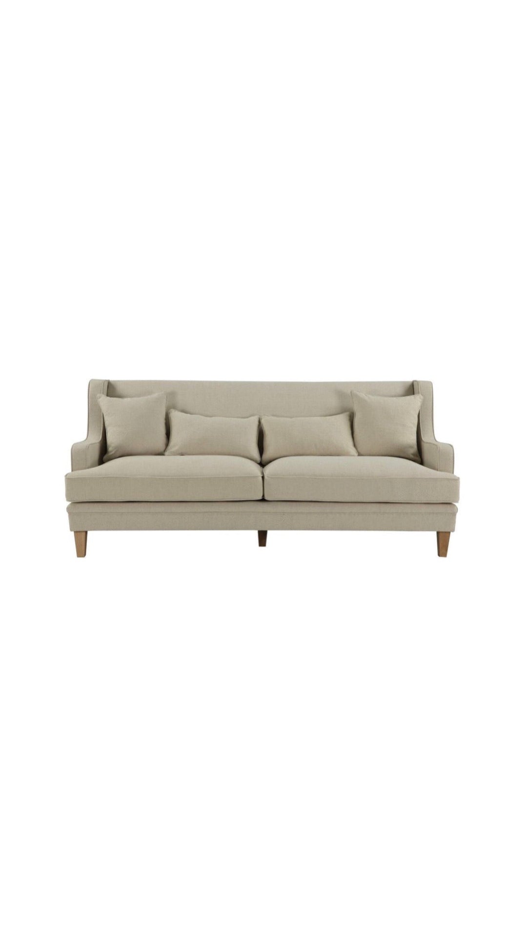 Hudson Beige 3 Seater Sofa FLOORSTOCK